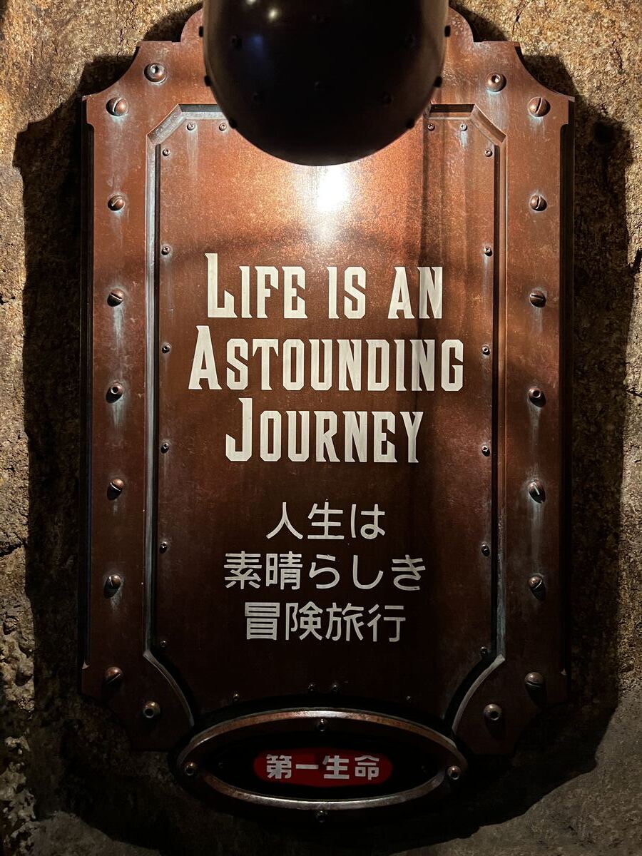 Life Is An Astounding Journey sign